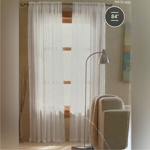 Elegant White Sheer Curtains